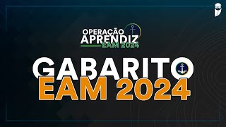 Gabarito EAM 2024 correção de prova ao vivo Escola de AprendizesMarinheiro  EAM 2023  2024 [upl. by Meihar]