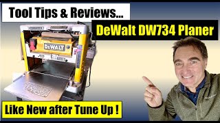 Tool Tips amp Reviews  How to Tune Up an old DeWalt DW734 Planer [upl. by Levana]