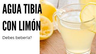 5 BENEFICIOS DE BEBER AGUA TIBIA CON LIMON EN AYUNAS [upl. by Adamsun]