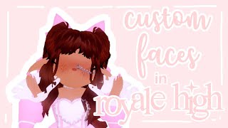 HOW TO GET CUSTOM FACES IN ROYALE HIGH  GIVEAWAY WINNERS  Royale High [upl. by Asher119]