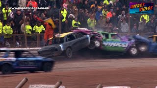 Arena Essex Firecracker 25 Unlimited Banger Racing 2016 Heat 2 complete [upl. by Eslud]