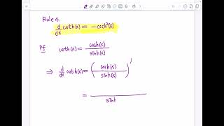 Hyperbolic functions part2 Derivatives [upl. by Syhr30]