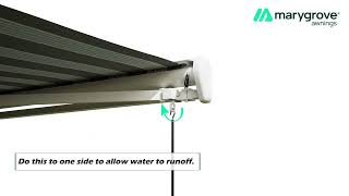 How To Adjust Your Awnings Pitch [upl. by Aleck]