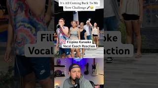 Filipino Karaoke Vocal Coach reaction shorts [upl. by Atenaz606]