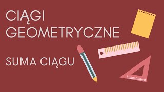 Ciągi geometryczne  suma ciągu [upl. by Tnarb]