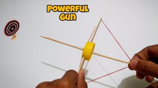 How to make a Toothpick Shooter from a bottle cap  Toothpick Gun  Uzi Crafts [upl. by Teage]