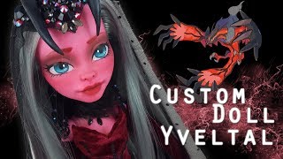 Custom Doll Repaint Pokemon Yveltal MHEAH OOAK – Collab with Dollightful and Doll Motion [upl. by Davis683]