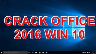 Crack office 2016 win 10 [upl. by Bunder]