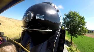 GoPro Ride behind Norfolk amp Western 611 on the Strasburg Railroad [upl. by Shiroma]