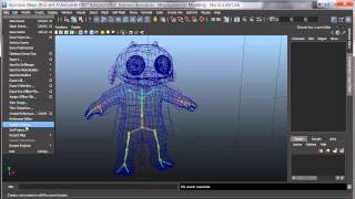 30 Second Animation Importing Characters in Maya Modeling [upl. by Apthorp664]