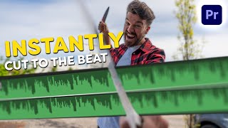 How to INSTANTLY Cut to the Beat Premiere Pro Tutorial [upl. by Aralk]