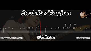 Stevie Ray Vaughan  Tightrope  Tab Guitar [upl. by Aiyekal]