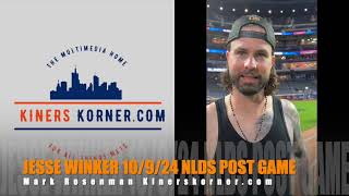 JESSE WINKER NEW YORK METS POST GAME NLDS GAME 4 VS PHILLIES 10924 [upl. by Nada]