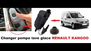 Changer pompe lave glace RENAULT KANGOO [upl. by Ahsihat214]