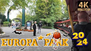 Mit der Panoramabahn durch EuropaPark Halloween 2024  Onride 4k [upl. by Catherina]