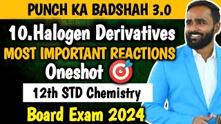 12th CHEMISTRY  Chapter 10 Halogen Derivatives  Oneshot 🎯  Easy Trick to Learn  BOARD EXAM 2024 [upl. by Ocihc]