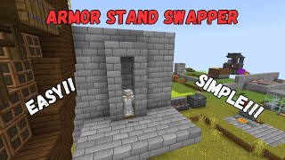 Armor Stand Swapper Tutorial for Minecraft Bedrock 121 [upl. by Ahsitniuq]