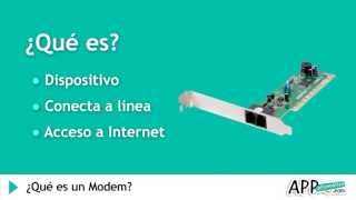 ¿Qué es un Modem l APPinformaticacom [upl. by Sadowski966]