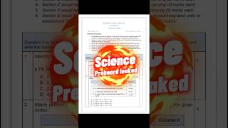 Science Pre board paper leaked shorts preboardexam viralvideo [upl. by Mclaurin745]