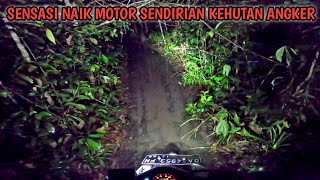 NAIK MOTOR MASUK HUTAN SAAT HUJAN JAM 12 MALAM BEGINI SENSASI DIGANGGU SETAN DIHUTAN [upl. by Colman]