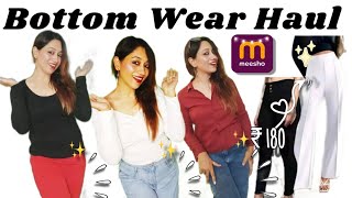 Bottom wear haul🌟Jeans and trousers for women👖✨trending meeshohaul viralvideo trousers fashion [upl. by Bolitho72]