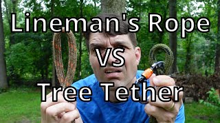 Linemans Rope VS Tree Tether [upl. by Ponce]