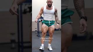 4 Leg Exercises For A wide Leg🔥 legday legdayworkout legworkout quadriceps gluteworkout [upl. by Aynatan]