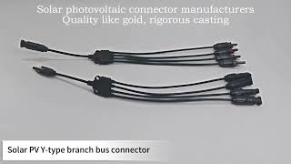 Solar photovoltaic Ytype branch bus branch connector [upl. by Ilocin]