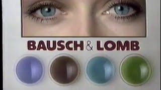 1985 Bausch amp Lomb Tinted Contacts TV Commercial [upl. by Ramyar]