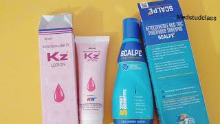 Kz lotion shampoo Vs Scalpe shampoo Hindi review [upl. by Saimon]