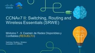 CCNAv7  II Módulos 7  9  Examen de Redes Disponibles y Confiables RESUELTO [upl. by Helaina]