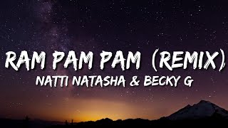 Natti Natasha amp Becky G  Ram Pam Pam LetraLyrics quotRam pam pam pam pamquot [upl. by Oleg]