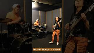 Marilyn Manson  Vodevil marilynmanson drums drumcover bass basscover live [upl. by Thia883]