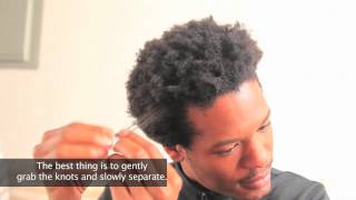 Howto How I Detangle Dry Natural Hair 4c [upl. by Llerdnod]