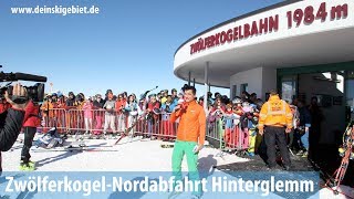 ZwölferkogelNordabfahrt im Skigebiet Saalbach Hinterglemm [upl. by Papagena613]