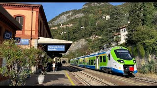 Trains in \ Treni a Varenna IT 151024 [upl. by Ahsekyw832]