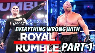 Everything Wrong With WWE Royal Rumble 2022 Part 1 [upl. by Lyall]