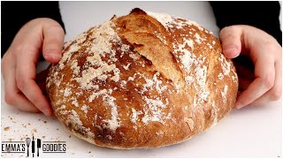 3 Ingredient Italian NO KNEAD BREAD  The Easiest way to make Bread [upl. by Yvonner]