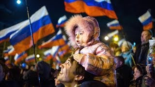 Un 93 apoya la unión de Crimea con Rusia en un sondeo previo al referéndum [upl. by Noslrac]