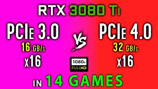 PCI Express  30 vs 40 Test in 14 Games  PCIe 30 vs PCIe 40  RTX 3080 Ti  1080p [upl. by Yer]