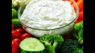 Easy Vegetable Dip Recipe [upl. by Aubyn]