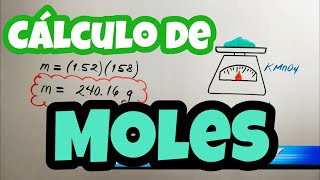 CÁLCULO DE MOLES rápido y fácil [upl. by Margarita]