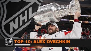 Top 10 Alex Ovechkin from 201718 [upl. by Kassi]