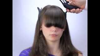 How to cut bangs and fringes the new way with Freestyla amp Wahl Clippers [upl. by Aronoel]