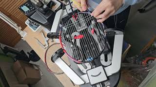 24 11 15  Badminton Stringing  Yonex Astrox 77 Pro  Exbolt 65  115kg [upl. by Aifos]