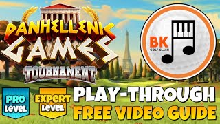 PRO amp EXPERT PLAYTHROUGH  Panhellenic Games Tournament  Parc De Paris  Golf Clash Guide Tips [upl. by Aslam]