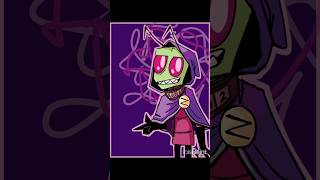 Zim 2 speed paint  🪲 invaderzim speedpaint drawing [upl. by Aleka]