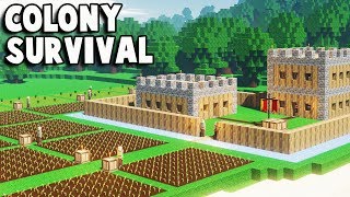 Colony Survival  Fort TOAST  Kingdoms and Castles  Minecraft Colony Survival part 1 [upl. by Aciras253]