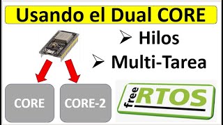 ✅ Multi  Tárea en Tiempo Real y en el CORE 2 Esto si es programación del ESP32 [upl. by Ihcas]