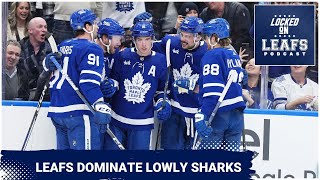 Toronto Maple Leafs dominate lowly San Jose Sharks to continue impressive stretch [upl. by Cotter]